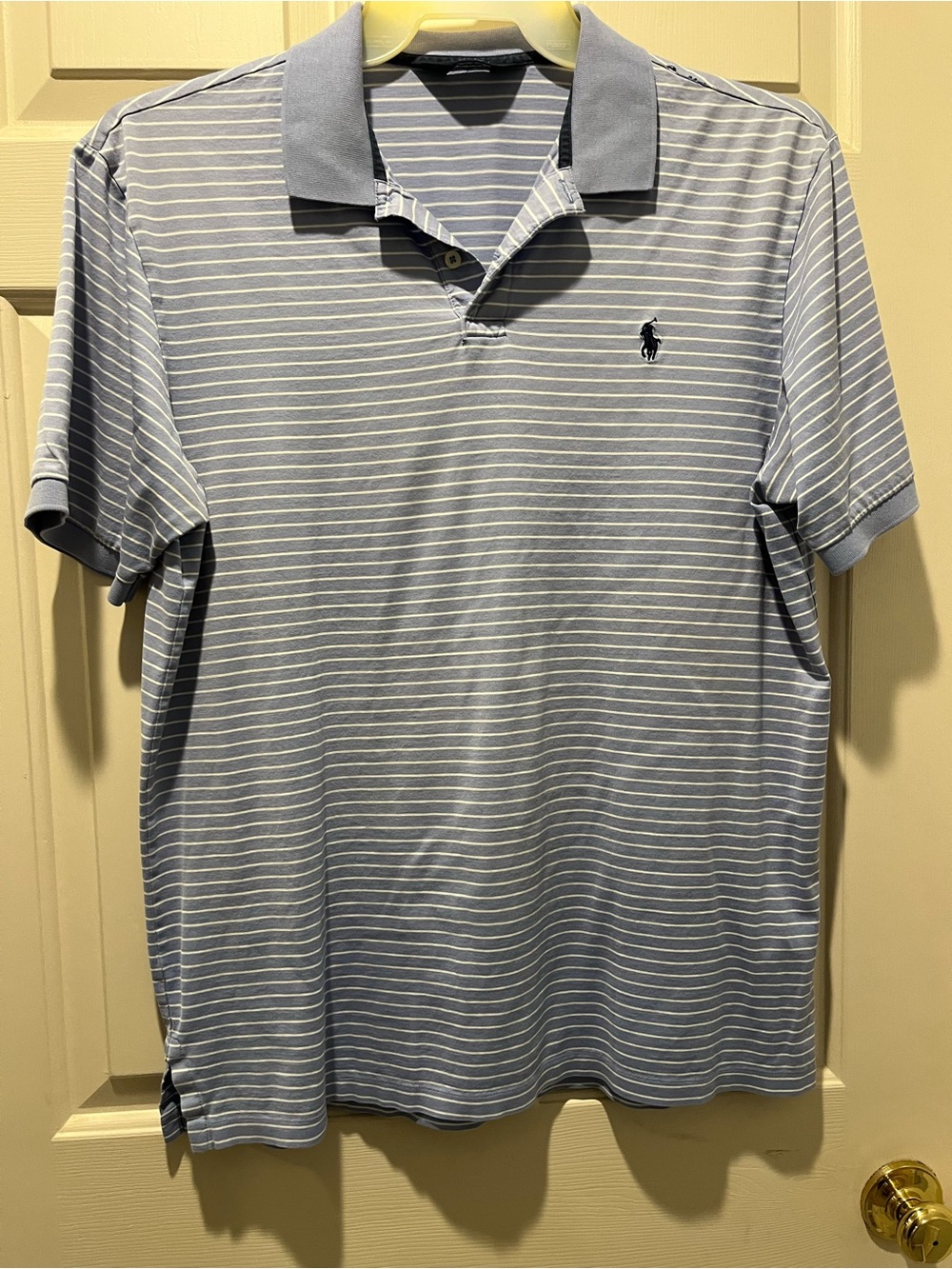 Polo by Ralph Lauren Light Blue & White Striped Polo